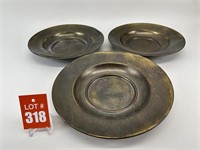 Brass Trays/Plates (3)