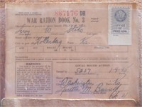 1945 Ration Books (5), Pouch & Tokens (41)