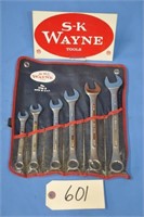 SK Wayne USA 1706 K, 6-pc comb wrench set