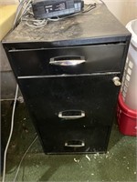 Small metal filing cabinet