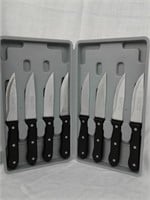 Set of 8 Slitzer Germany steak knives in case