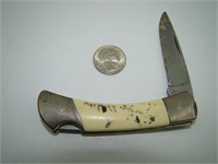 Sabre Single Blade Folding Pocket Knife Dog