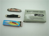 Pocket Knives: Coca-Cola, Compass, Bounce, Ideal