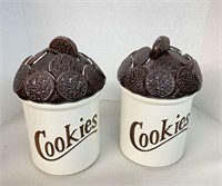 2 Pcs. Matching Cookie Jars