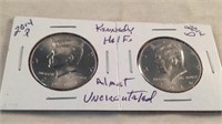 2014 P 2014 D Kennedy half almost uncirculated