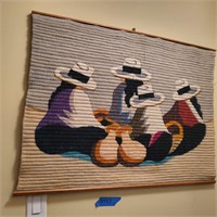 B437 Fabric Wall art Indigenous ladies