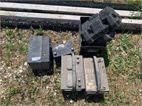 (4) Batteries (unknown conditions) & Cases