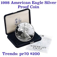 1998-p Proof SILVER Eagle original mint packaging