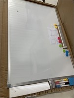 White board with magnets, 4 markers and eraser