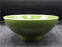 Vintage Haeger 8" Green Footed Planter Bowl