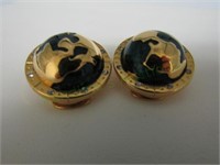 KJL Globe Clip on Earrings