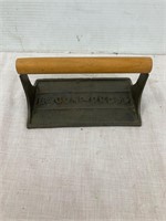 Cast iron bacon press