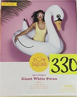 sun squd inflatable giant white swan 4ft wide