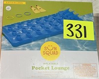 sun squd inflatable pocket lounge 5ft 9in long