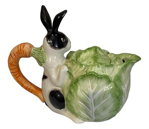 1987 Fritz & Floyd Rabbit Teapot