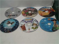 10 kids DVDs no covers