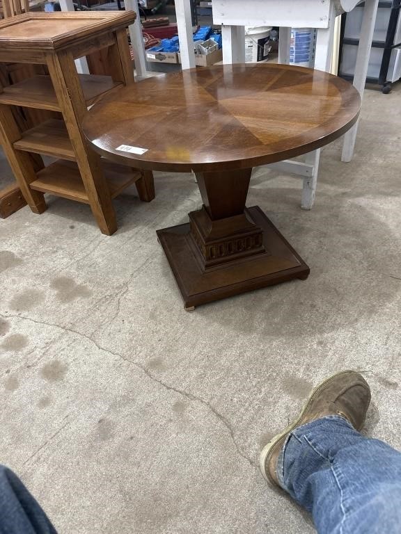 21in Tall Wooden Round Coffee Table