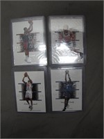 4 SP Authentic Assorted Basketball Cards