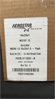 Aerostar 16x20x1 MERV13 6 Pack Air Filters