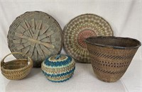 Assortment of Native American Baskets