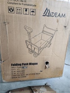 Folding push wagon