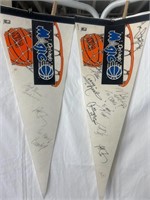 2 Orlando Magic pannat/ banner signed