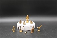 GROUP LOT OF BRASS FIGURINES