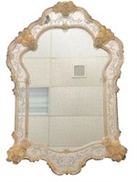 LRG Vintage Murano Venetian Glass Mirror