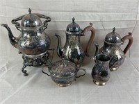 English Silver-Plated Tea Set