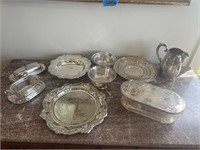 Assorted silver plate no shipping