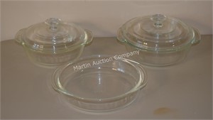 (K2) Lot of 3 GlassBaking Dishes