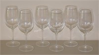 (K2) Set of 6 Luigi Bormioli Wine Goblets