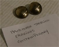 Contemporary Handmade Sterling Earrings