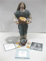 18" Multiplying The Loaves Jesus Statue W/COA See