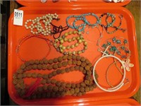 11 beaded & other costume jewelry necklaces