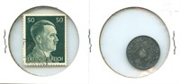 German Stamp & Coin Set
