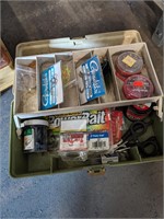 Tackle box with contents