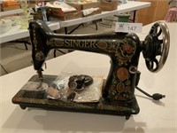 Singer Sewing Machine 1910, Ornate Painted