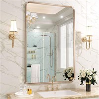 KLC Rose Gold Bathroom Mirror,  24"x36"