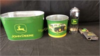JD Buckets and Glass Canister