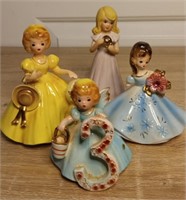 Vintage Porcelain Birthday Girls