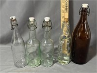 Antique bottle lot