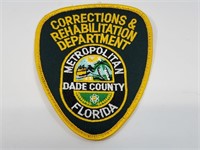 Corrections Patch Obsolete Dade County Florida