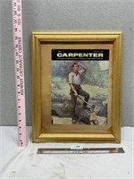 1969 Carpenter Magazine Cover Framed Abe Lincoln