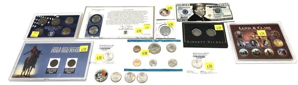 Lot, coins and sets with some silver