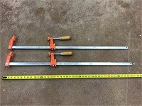 Pair of 4 foot Jorgenson clamps