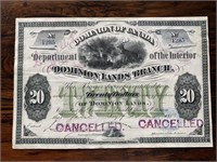 Rare 1867 Dominion of Canada Metis Bond