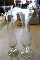 Collection of 2 Bud Vases