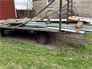 Assorted used roofing steel pieces up to 17’ in