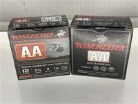 2 Reloaded Winchester 12Ga AA Shotgun Shell Full